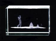 結婚祝い・誕生日祝いの贈り物に３Ｄクリスタルガラスアート