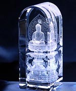 メモリアルアイテムに癒しの仏像